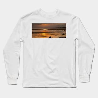 December Sunrise over The North Sea - Panorama Long Sleeve T-Shirt